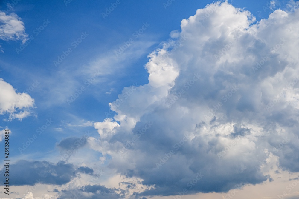 Obraz premium Sky blue day cloudscape nature, light cloud.