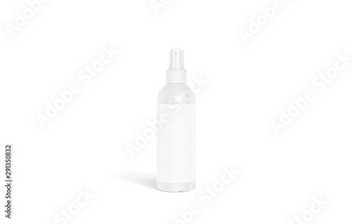 Blank white deodorant bottle mockup stand isolated