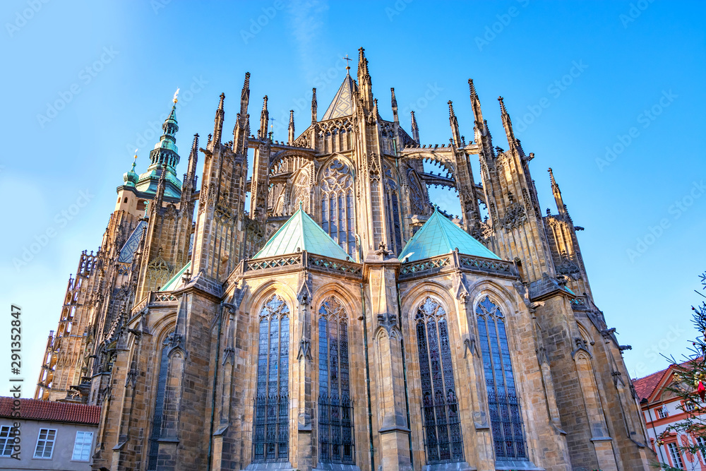 St. Vitus Cathedral - gothic Castle in Prague, Czech Republic St. Vitus Cathedral - gothic Castle in Prague, Czech Republic