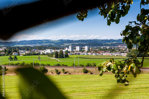 View of Uzwil, Switzerland in sunny weather.