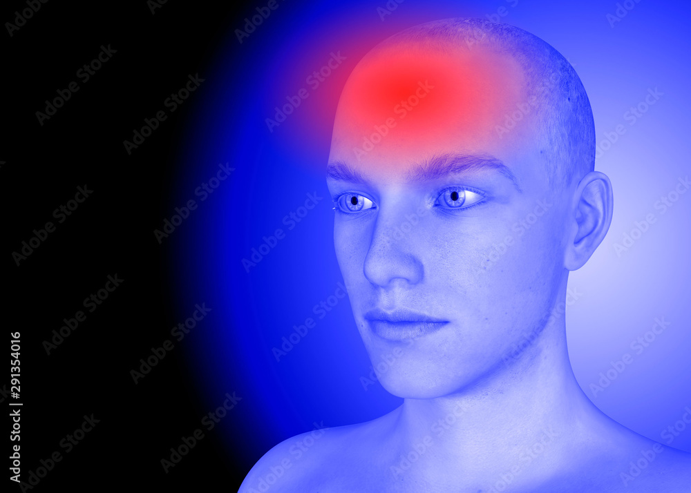 Obraz premium Headache - 3D