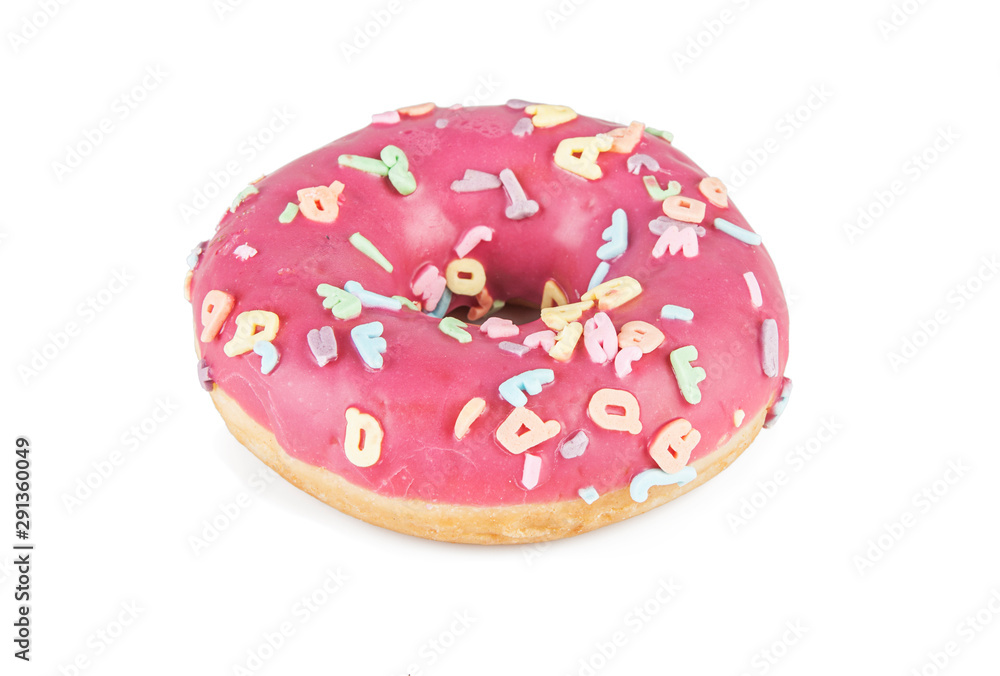 Donut isolated on white background (view from a different perspective in the portfolio) Donut isolated on white background (view from a different perspective in the portfolio)