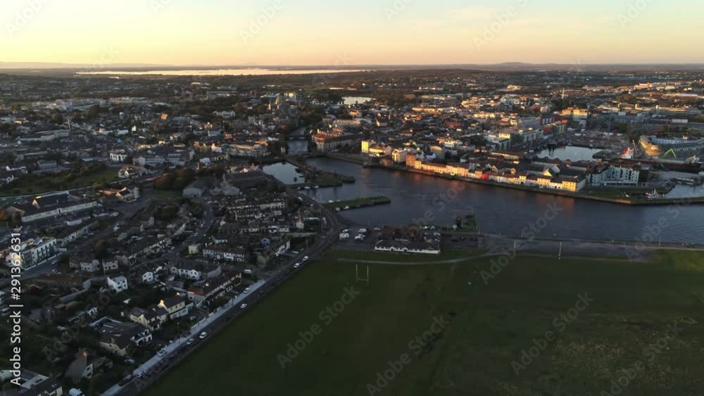 4k Aerial view of Galway town, Ireland 4k Aerial view of Galway town, Ireland