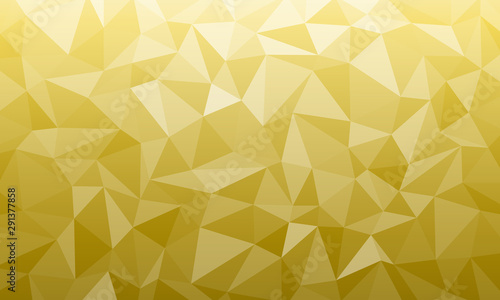 Gold texture low poly yellow background geometric mosaic Ai EPS