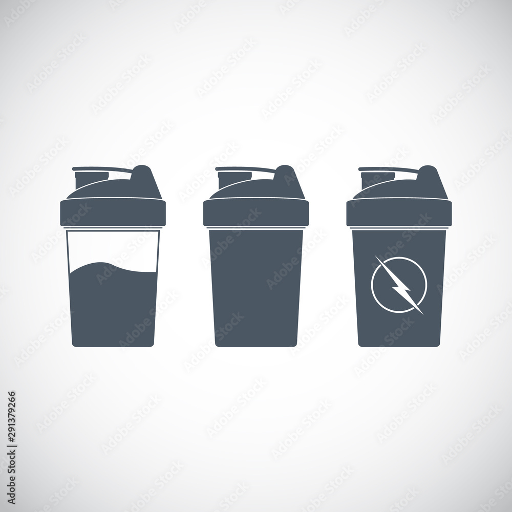 Protein shaker. Sport shaker bottle icon, Protein shaker. Sport shaker bottle icon,