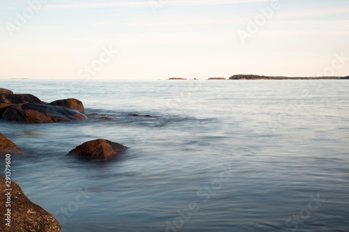 Rocks in Moving Coastal Water