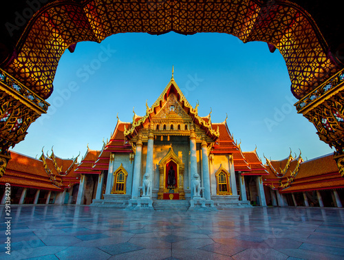 marble temple  bangkok thailand