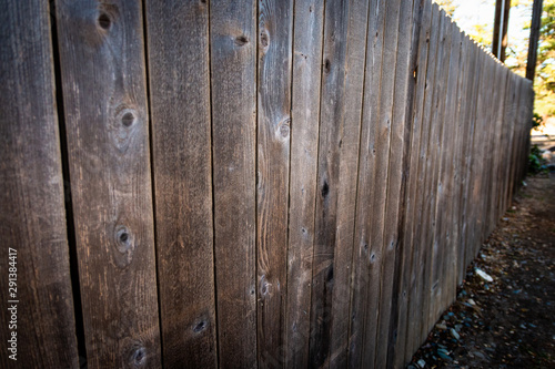 Schilderij op canvas Wood Fence