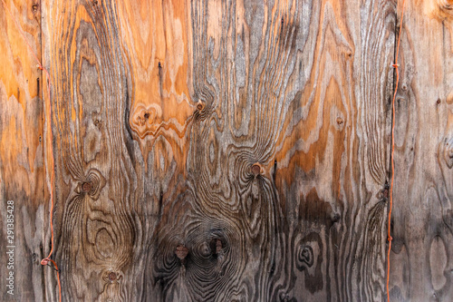 Schilderij op canvas discolored plywood
