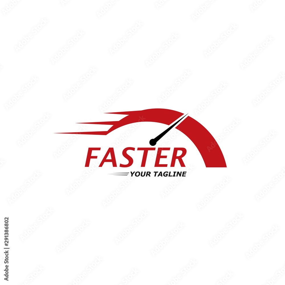 Speed logo faster template vector icon illustration design Speed logo faster template vector icon illustration design