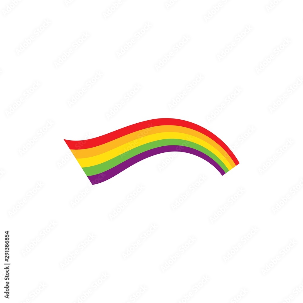 Rainbow logo template vector icon illustration Rainbow logo template vector icon illustration