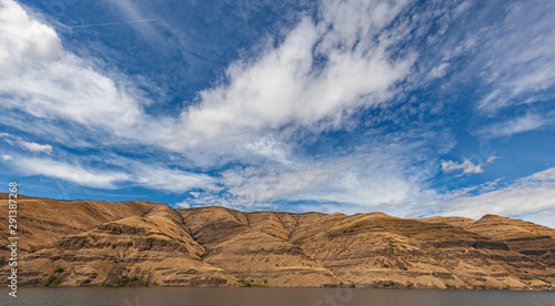 clouds over mountains