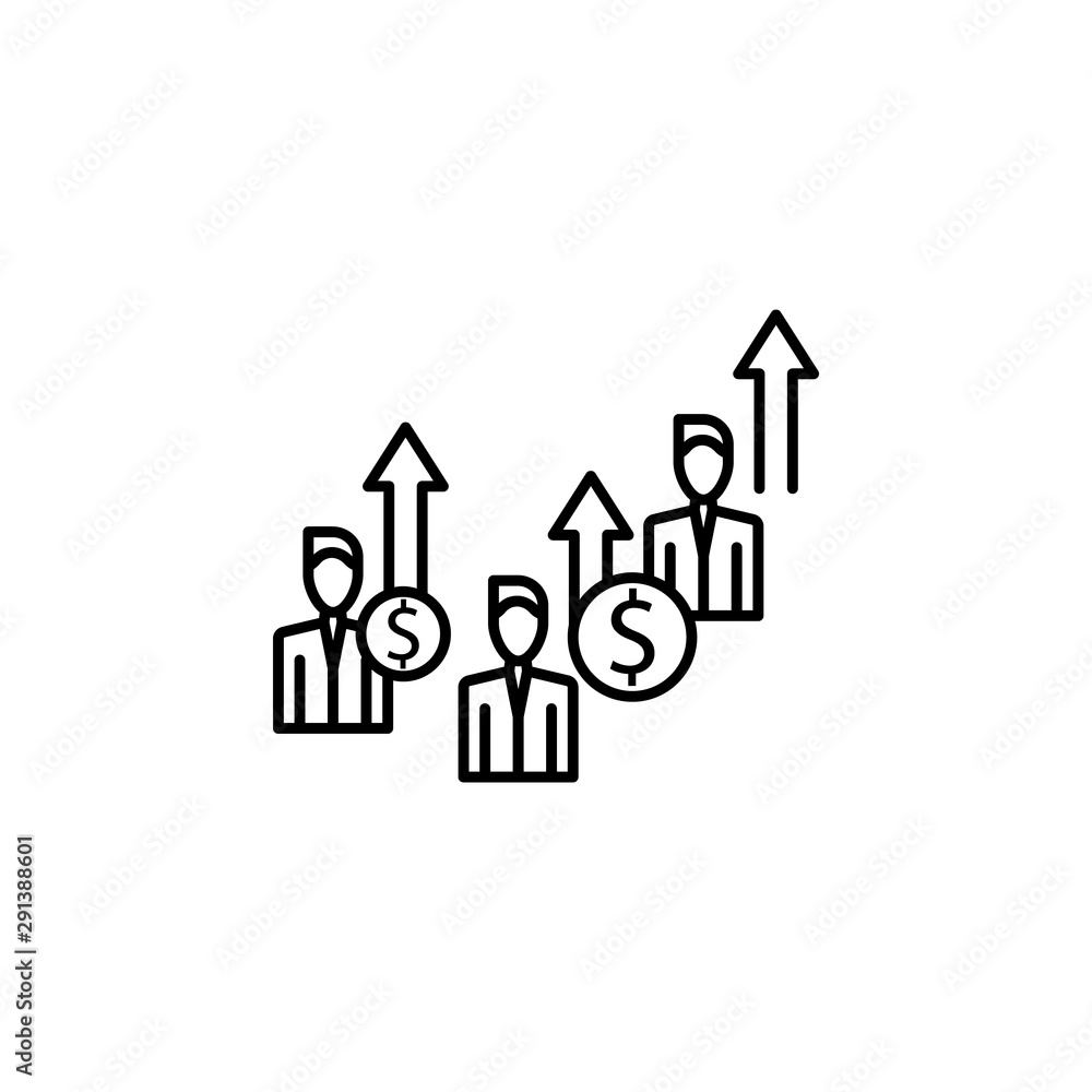 Competition icon. Element of procurement process thin line icon Competition icon. Element of procurement process thin line icon