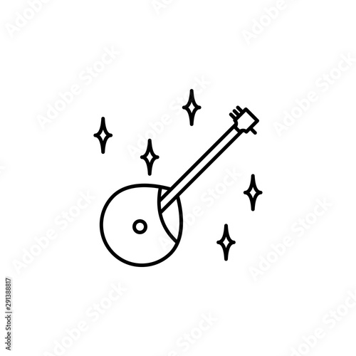 Russia, domra icon. Element of Russia thin line icon