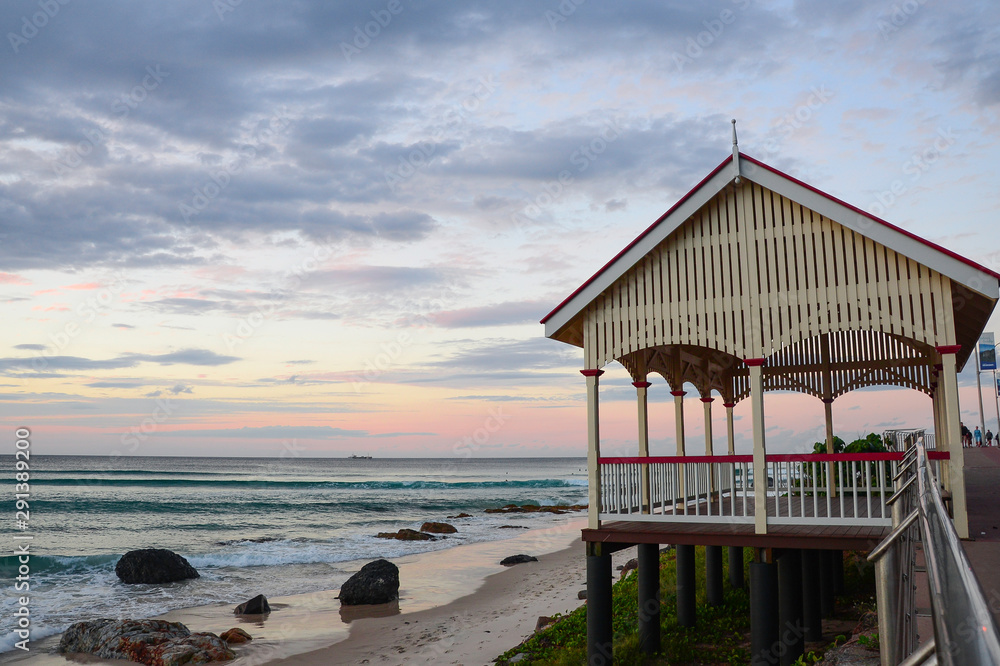 Sunset at kirra beach, Gold Coast, Australia