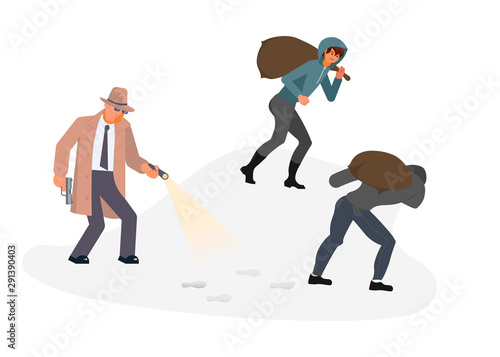 Robbers drag loot