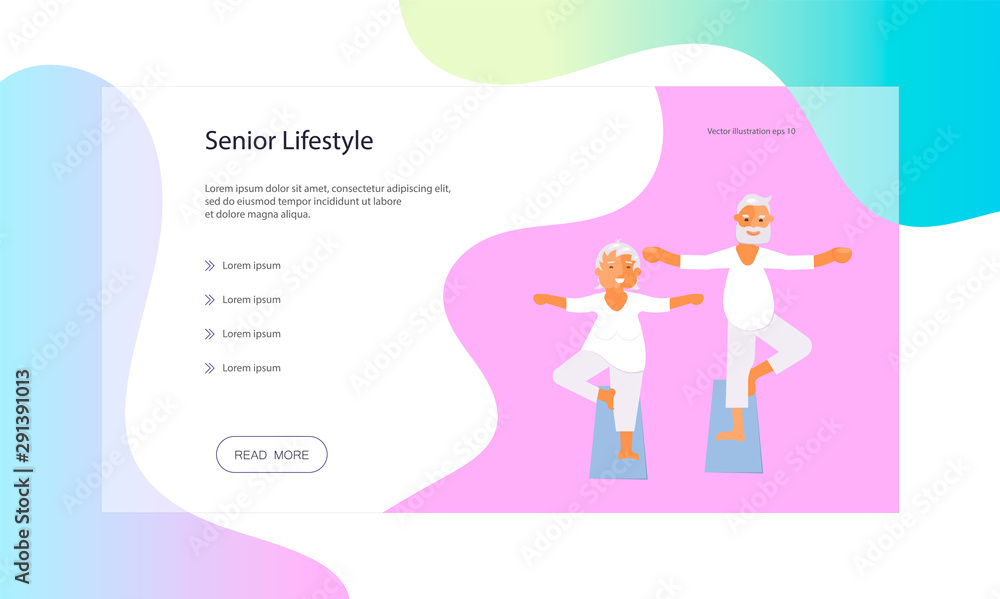 Web page of seniors lifestyle Web page of seniors lifestyle