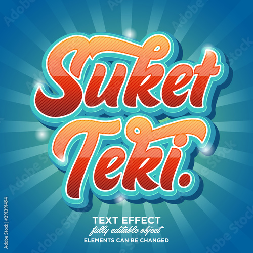 Modern text effect for stickee project