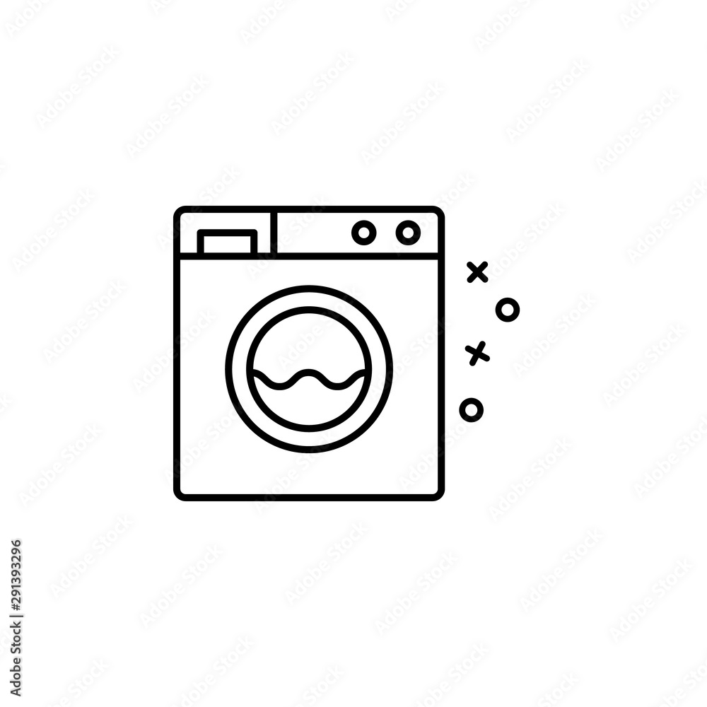 Washing machine household icon. Element of fabric features icon Washing machine household icon. Element of fabric features icon