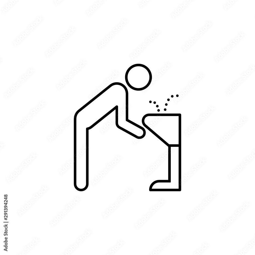 Fountain icon. Element of public services thin line icon Fountain icon. Element of public services thin line icon