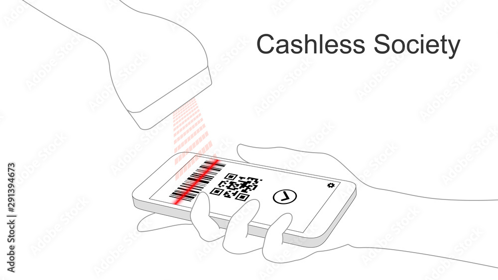Cashless society and digital payments (Barcode) Cashless society and digital payments (Barcode)