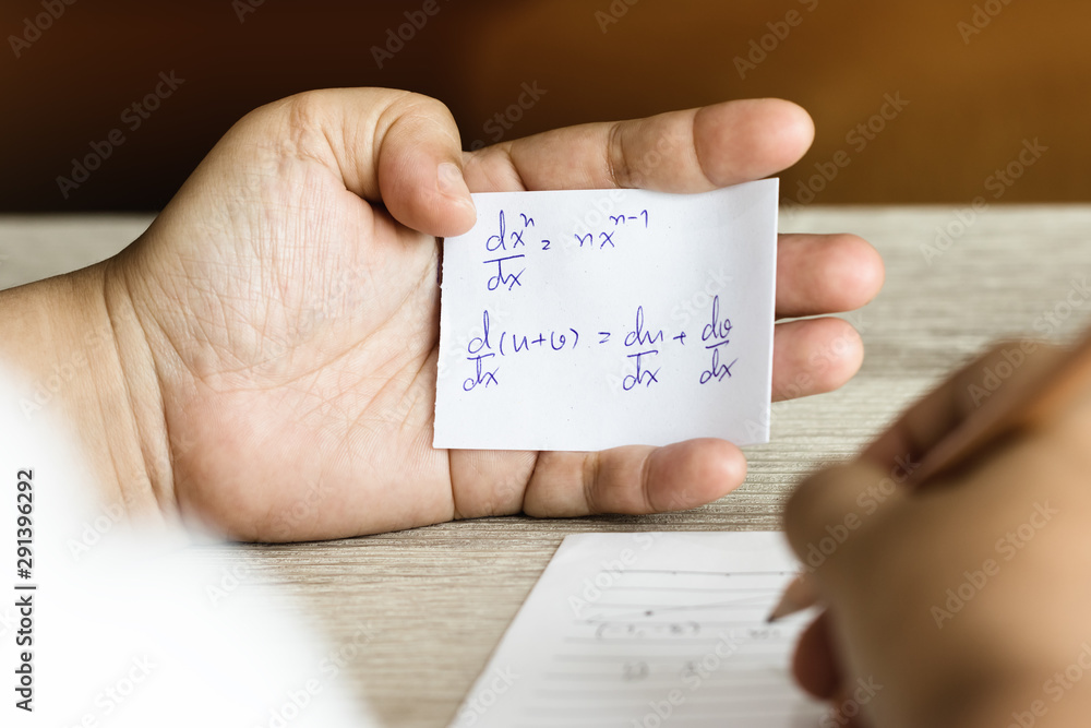 Cheat paper. Cheat paper