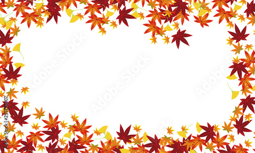 紅葉の枠飾り03