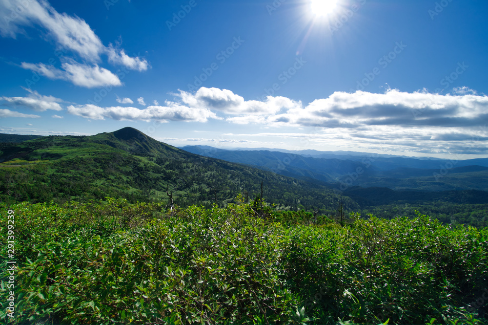 Fototapeta premium 岩手県 八幡平アスピーテライン