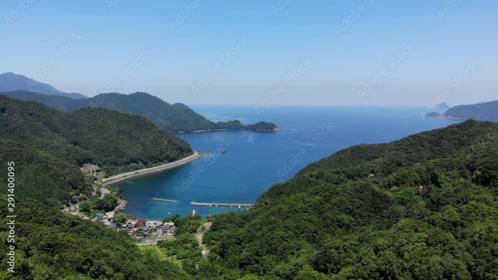 日本海 若狭湾 ドローン 空撮 福井県 小浜市 日本 日本海 若狭湾 ドローン 空撮 福井県 小浜市 日本