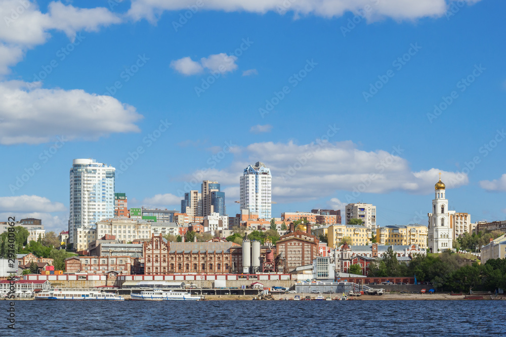 Fototapeta premium View of the Zhigulevsky brewery in Samara, Russia