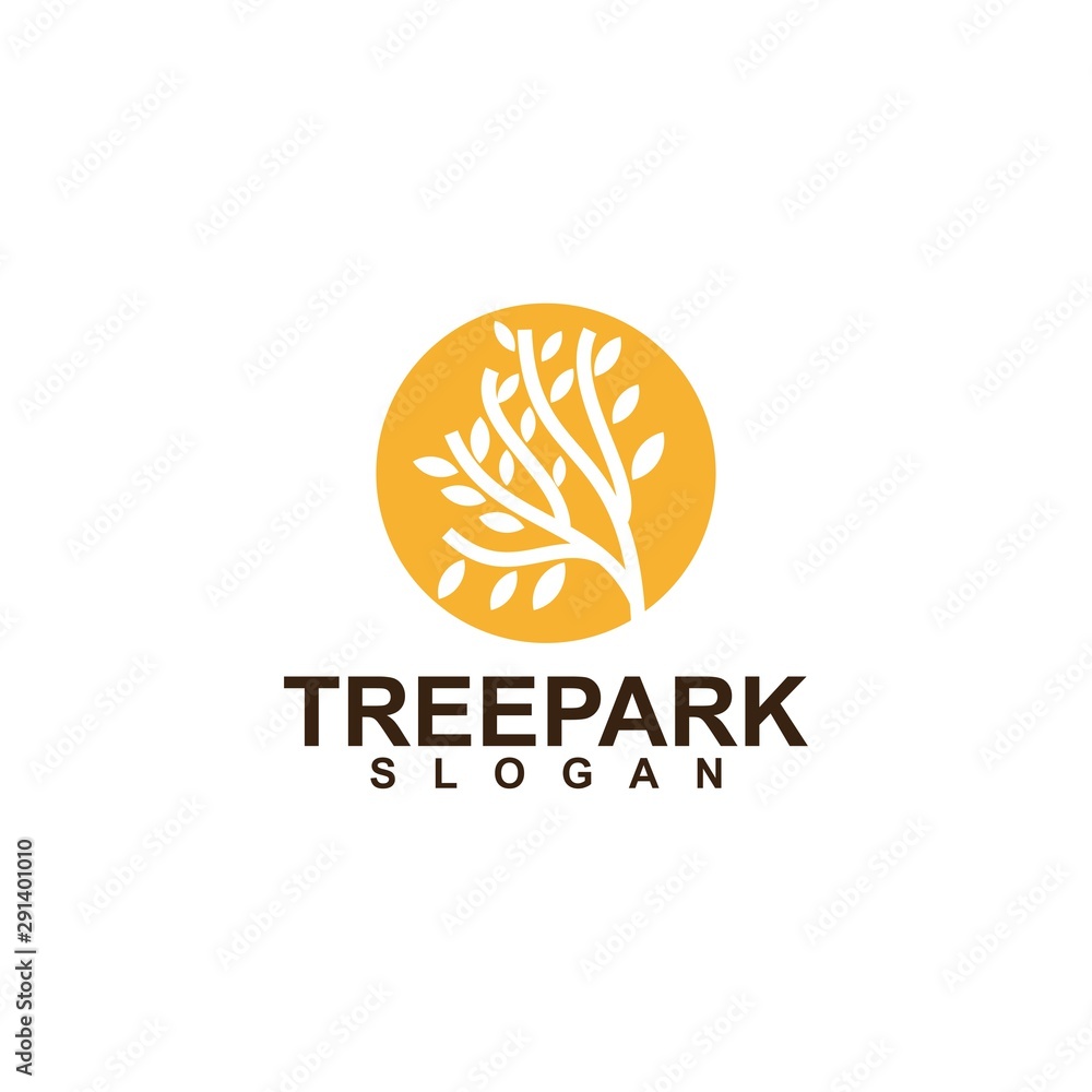 Tree of life logo design inspiration isolated, vector