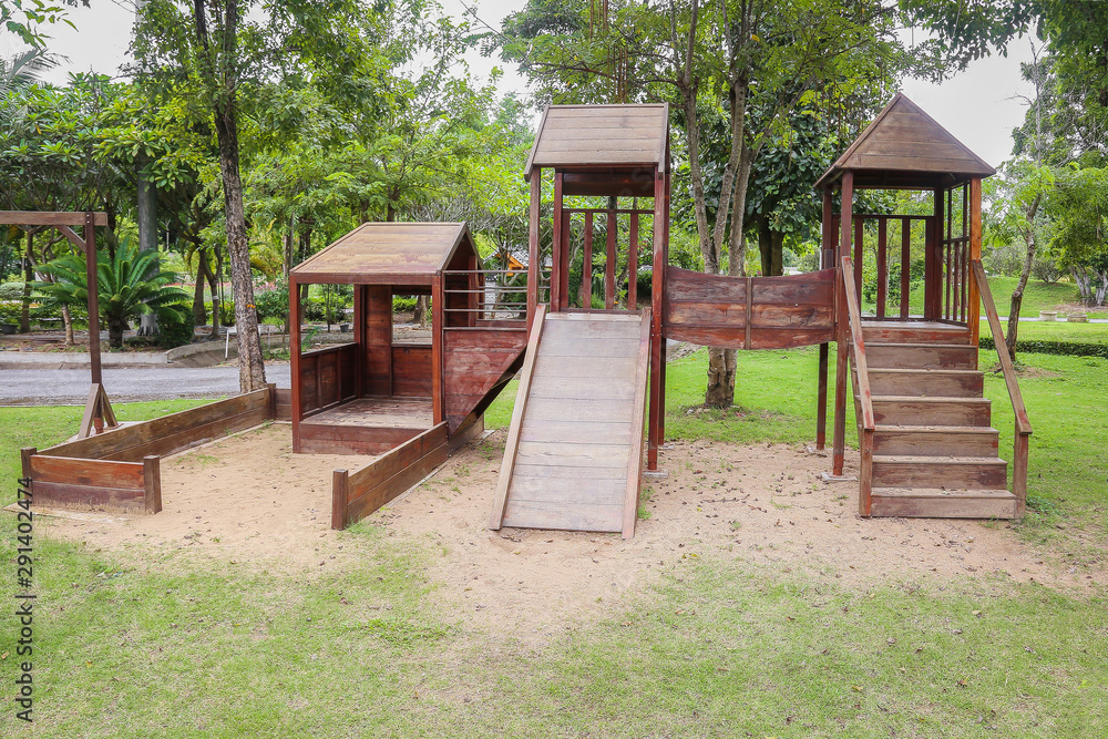 wooden house Children's playground