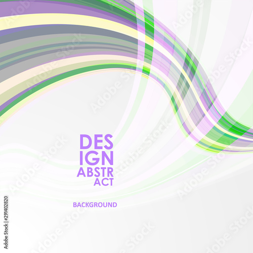 Colorful wavy lines