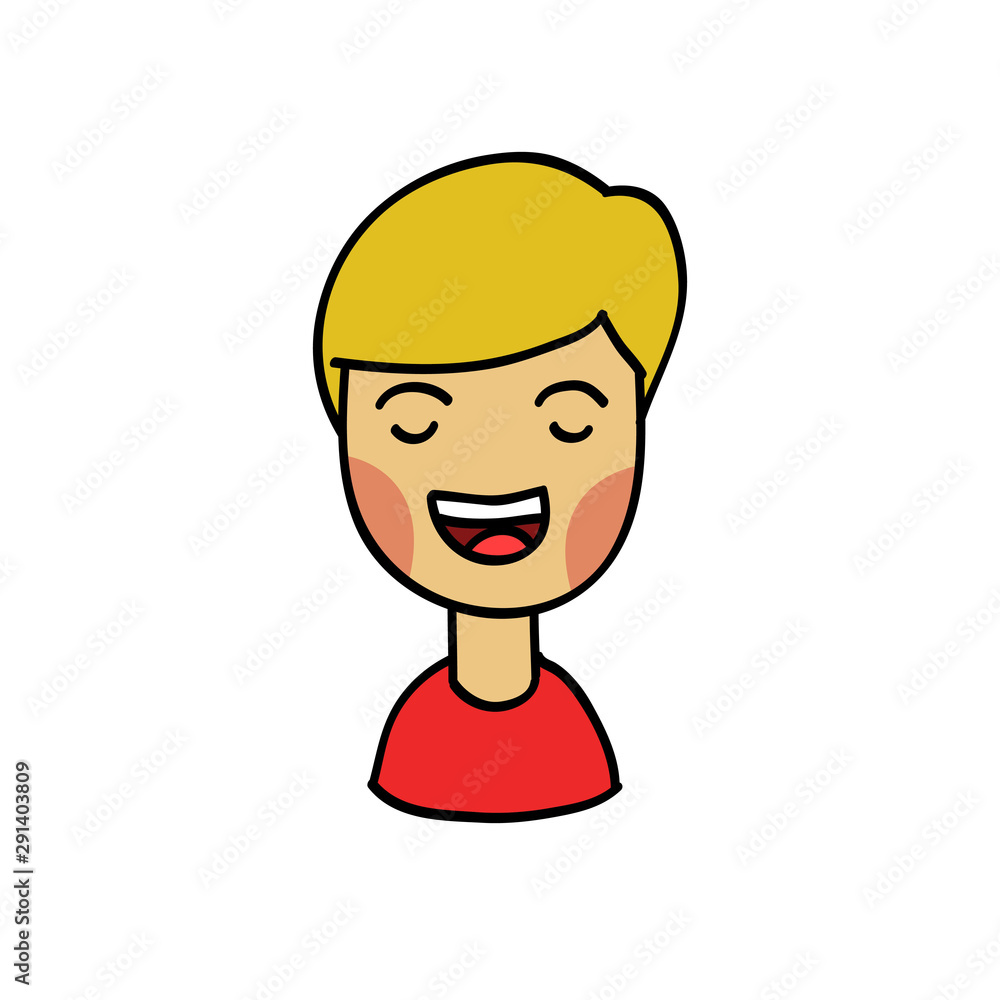 girl or boy doodle icon, vector illustration girl or boy doodle icon, vector illustration