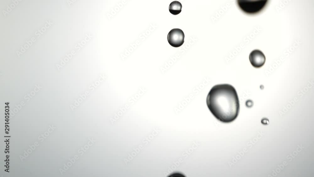 Water droplets slow motion abstract Water droplets slow motion abstract