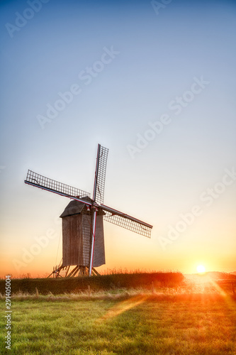 An beautiful windmill