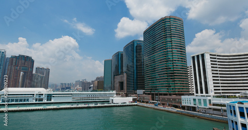Canvas Print Hong Kong city downtown