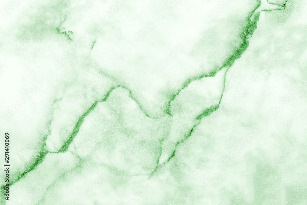 Obraz premium Green marble pattern texture abstract background / texture surface of marble stone from nature / can be used for background or wallpaper / Closeup surface marble stone wall texture background.