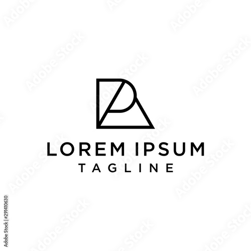 Initial Letter Logo PA, AP, BP, PB, Logo Template 