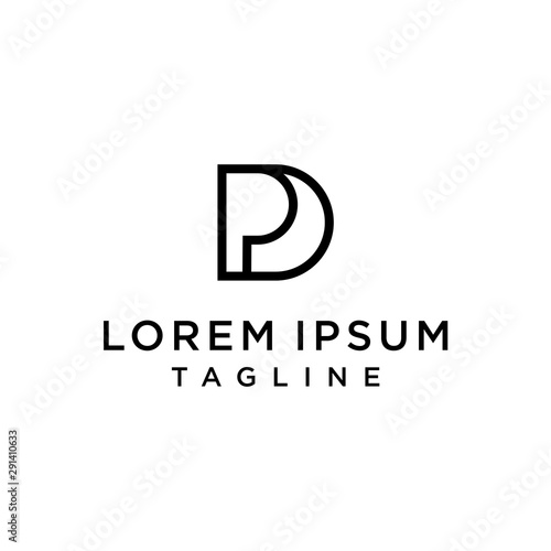 Initial Letter Logo PD, DP, Logo Template