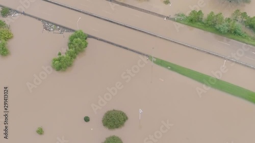 Flooded Streets in Houston After Tropical Storm photo