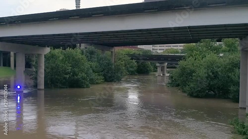 Flooded Streets in Houston After Tropical Storm photo