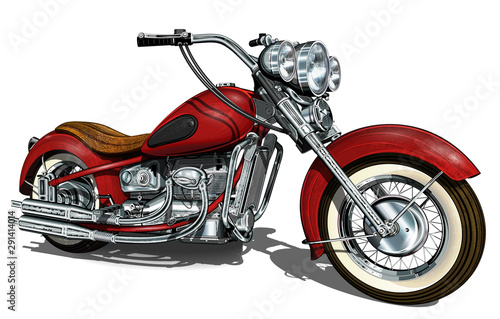 Classic vintage motorcycle.