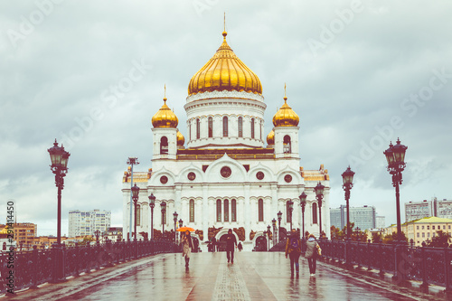 Cathedral of Christ the Saviour in Moscow, Russia.