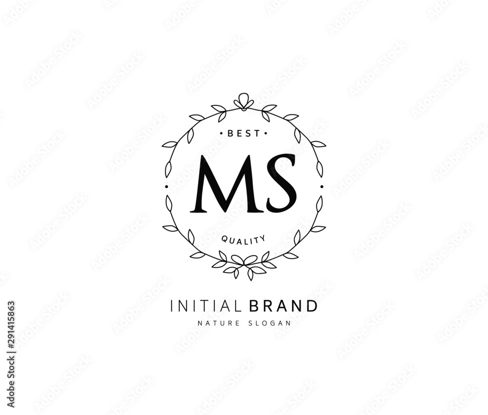 M S MS Beauty vector initial logo, handwriting logo of initial signature, wedding, fashion, jewerly, boutique, floral and botanical with creative template for any company or business. M S MS Beauty vector initial logo, handwriting logo of initial signature, wedding, fashion, jewerly, boutique, floral and botanical with creative template for any company or business.