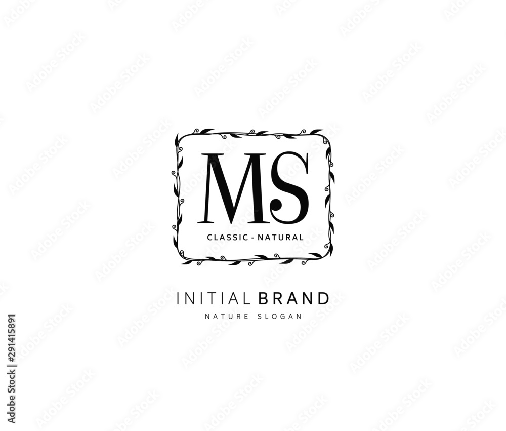 M S MS Beauty vector initial logo, handwriting logo of initial signature, wedding, fashion, jewerly, boutique, floral and botanical with creative template for any company or business. M S MS Beauty vector initial logo, handwriting logo of initial signature, wedding, fashion, jewerly, boutique, floral and botanical with creative template for any company or business.