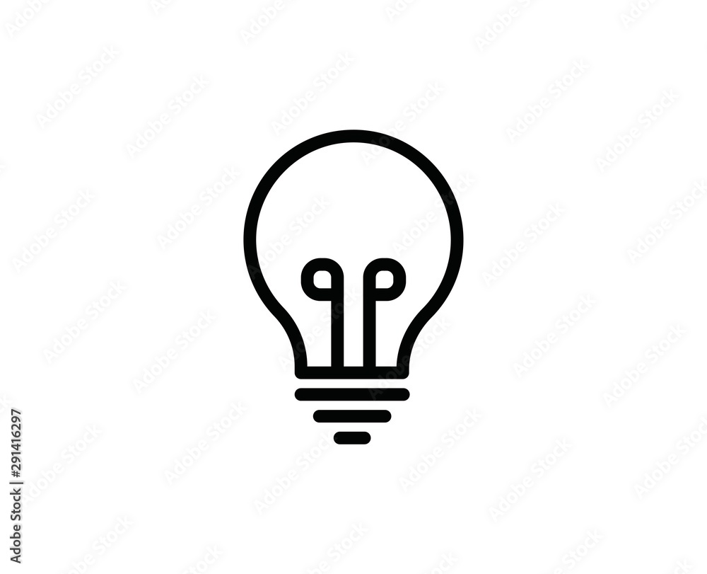 Light bulb line icon Light bulb line icon