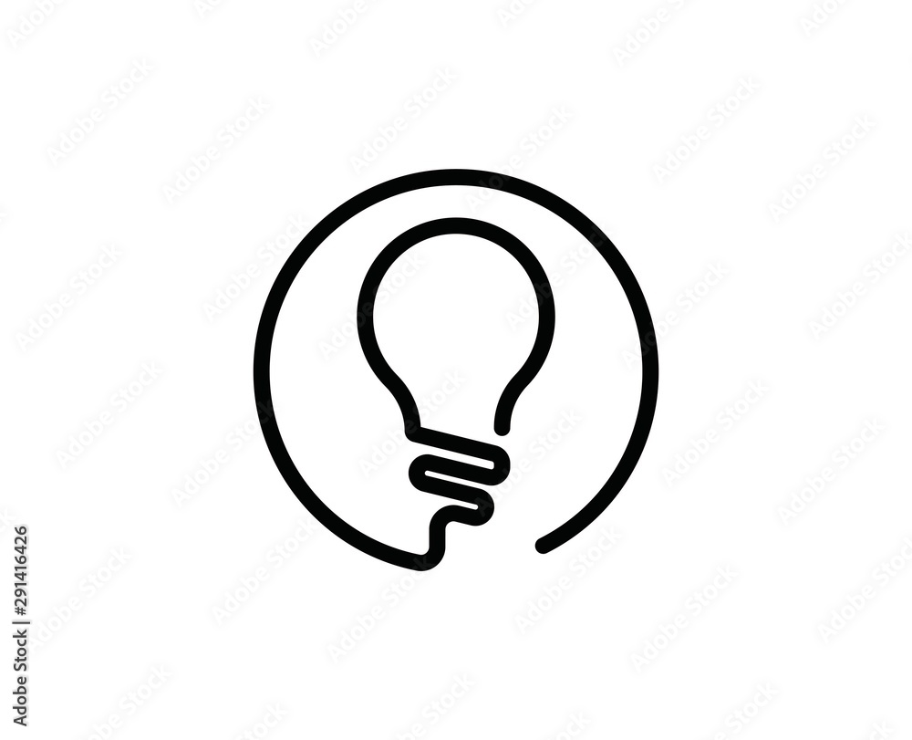 Light bulb line icon Light bulb line icon