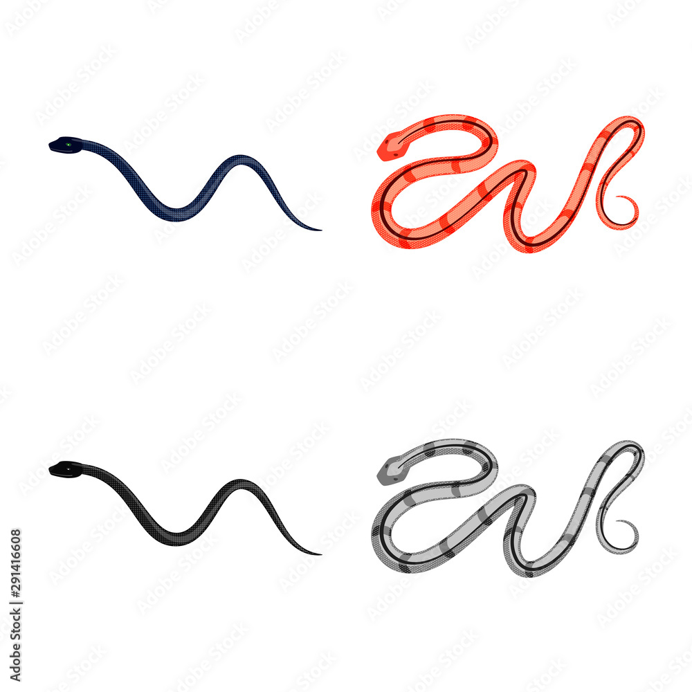 Obraz premium Vector design of mammal and danger symbol. Set of mammal and medicine vector icon for stock.