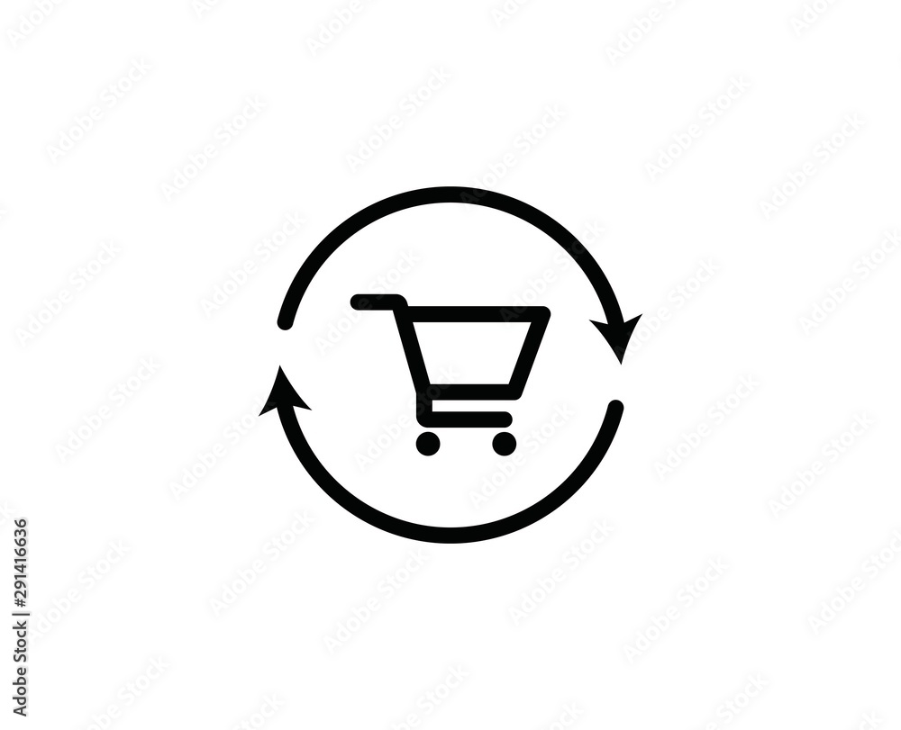 Shopping cart line icon Shopping cart line icon